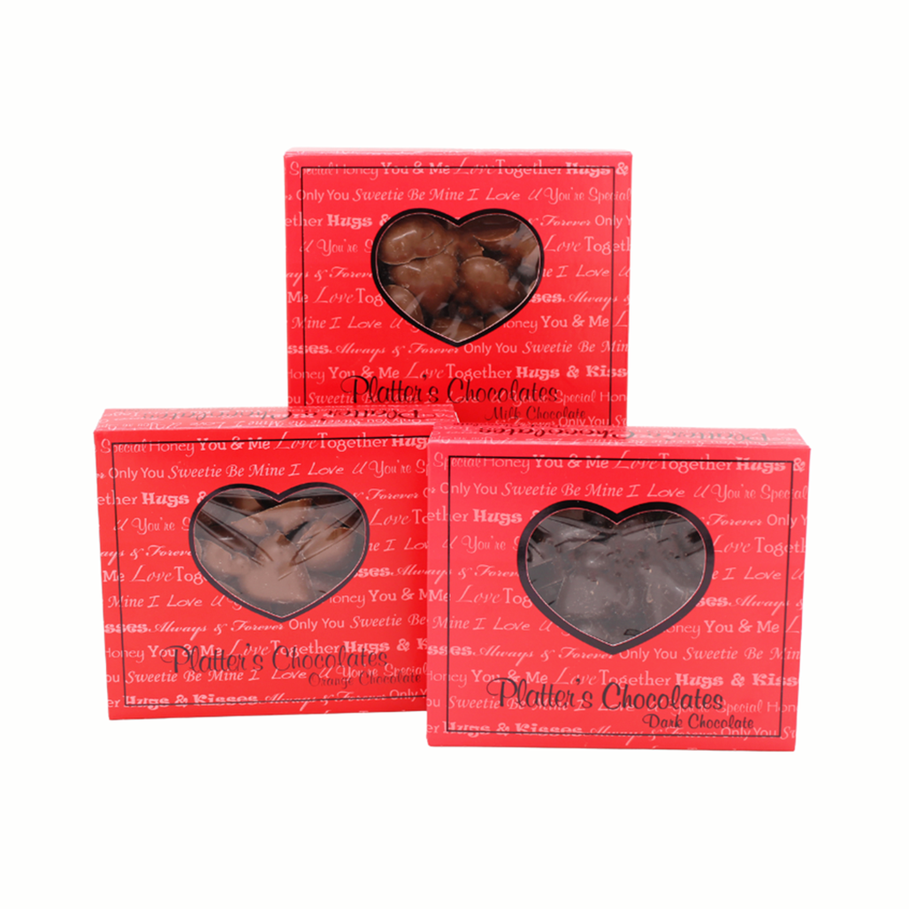 Valentine Heart Flats | Platter's Chocolate Factory