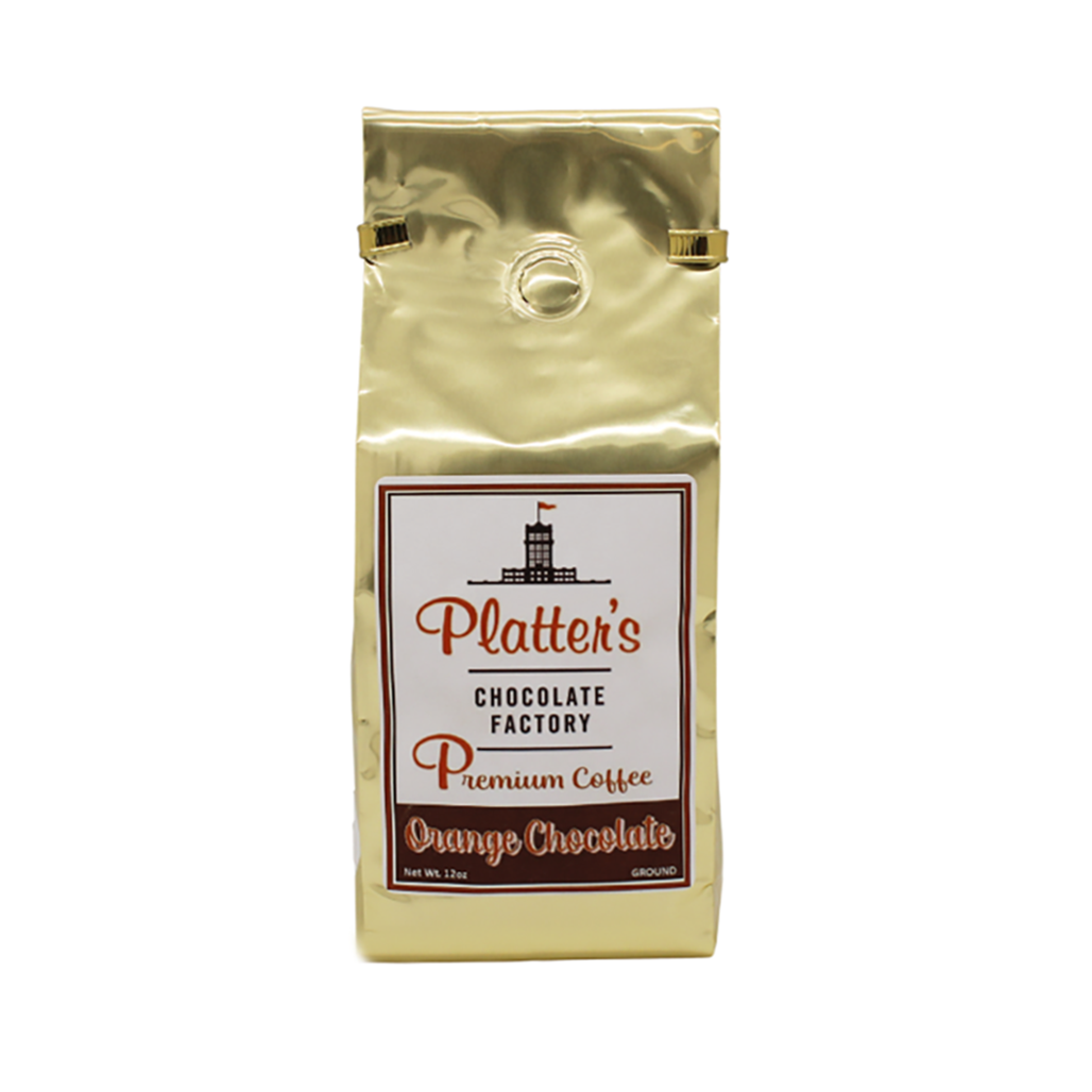 Orange Chocolate Ground Coffee | Platter's Chocolate Factory